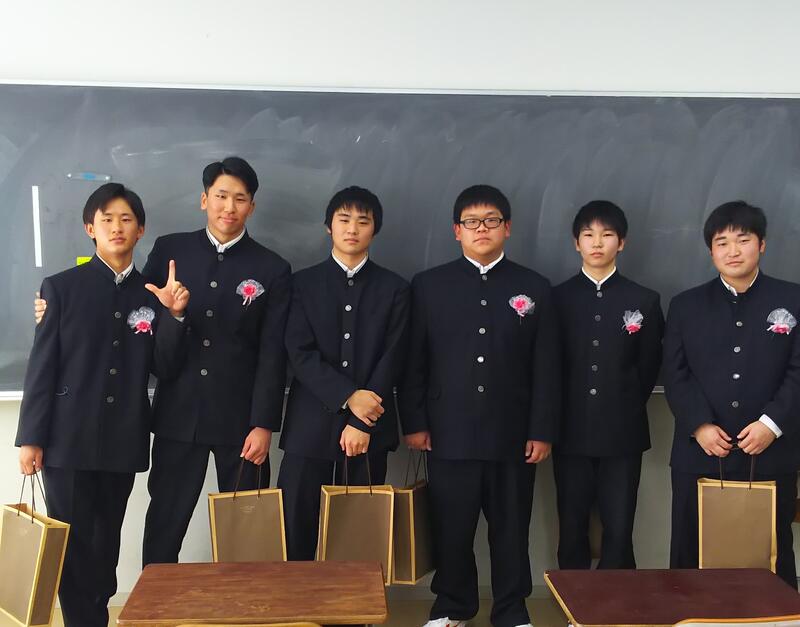 卒業する3年生たち